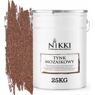 NIKKI Tradycyjna Manufaktura MOZAIKOVÁ OMÍTKA ŽIVIČNÁ 25KG VNITŘNÍ VENKOVNÍ BARVA TMAVĚ HNĚDÁ M72