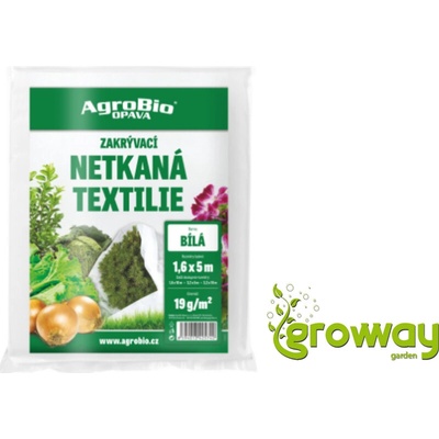 Juta krycí netkaná textílie 1,6 x 5 m 19 g/m² bílá