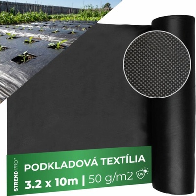 STREND netkaná textilie mulčovací 3,2 x 10 m 50 g/m²