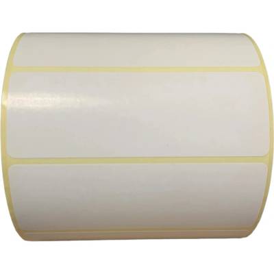 Papierová Etiketa 100 mm x 35 mm, Pololesklý papier, Biela, Dutinka 40 mm, 1500 ks/kotúč, Odlepiteľné lepidlo, Priemer kotúča 103 mm