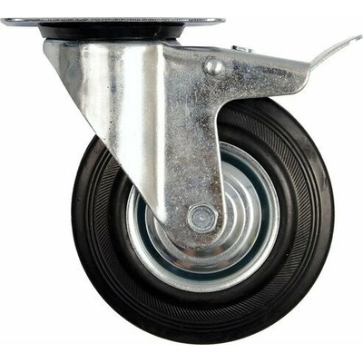 Kolečko otočné s brzdou, gumové 150kg 200/46/235mm – Hledejceny.cz