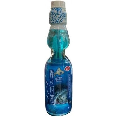 Nojima Blue Cave Ramune sycený nápoj s příchutí citrónu a limetky 200 ml