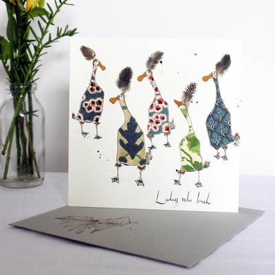 Anna Wright Pohlednice AW Ladies who lunch 15 x 15