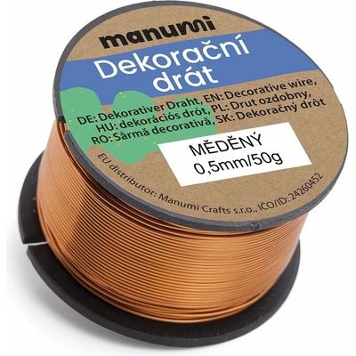 Manumi Medený drôt 0,5 mm/50 g - 1 ks