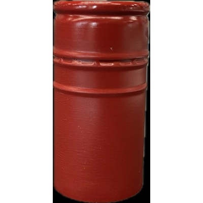 Uzáver šróbovací červený - jahodový - Saranex (30x60mm)