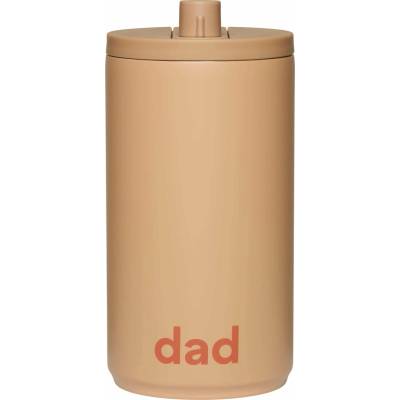 Design Letters Cestovní hrnek Dad 350 ml béžový