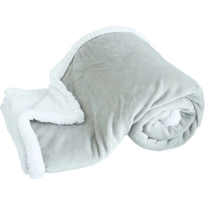 Arome Home Deka s beránkem jednobarevná Světle šedá 150x200
