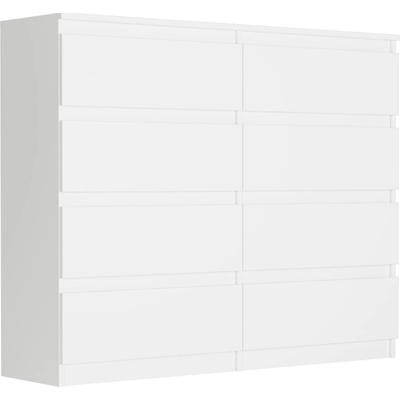 Framire Komoda se zásuvkami bílá, 120 x 40 cm (Modern R120S8)