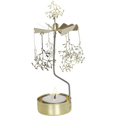 Rotující svícen Mistletoe Gold Pluto Design