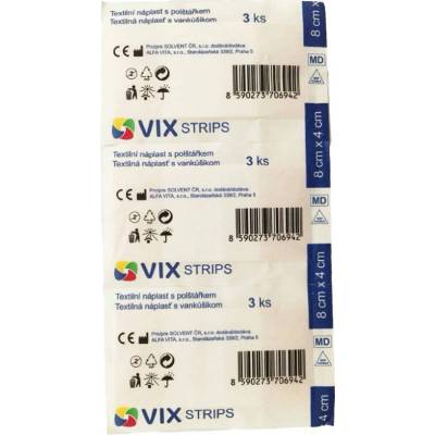 VIX náplast střihaná 8 cm x 4 cm 3 ks