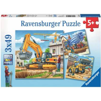 Ravensburger Veľké stavebné vozidlá 3x49 dielov