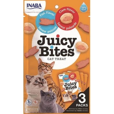 Inaba Juicy Bites Fish&Clam 3 x 11,3 g – Hledejceny.cz