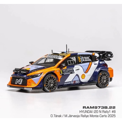 IXO MODELS Hyundai i20 N Rally1 WRC Rally Monte Carlo 2025 #8 O.Tänak/M.Järveoja IXO RAM973B.22 1:43