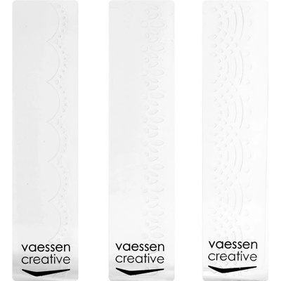 Vaessen Creative Bordury - 3,6 × 14,6 cm embosovací kapsa 3 ks