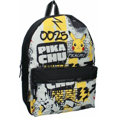 Vadobag · Detský mestský batoh Pokémon Pikachu 025 s predným vreckom 13L