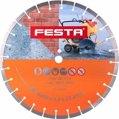 kotúč diamantový 400x3,5x25,4mm FESTA segmentový