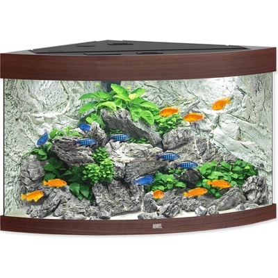 Juwel Trigon 190 LED akvarijný set rohový tmavo hnedý 985 x 70 x 60 cm 190 l