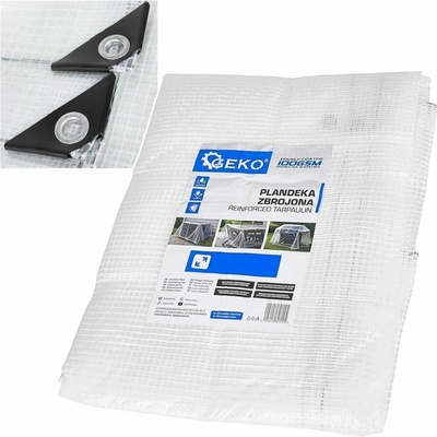 Pro-Tech shop Zosilnená priehľadná plachta 3x3m 100g/m² 81507
