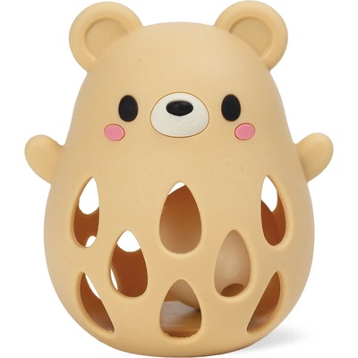 Tiger Tribe Silikónová hrkálka Silicone Rattle - Bear uni