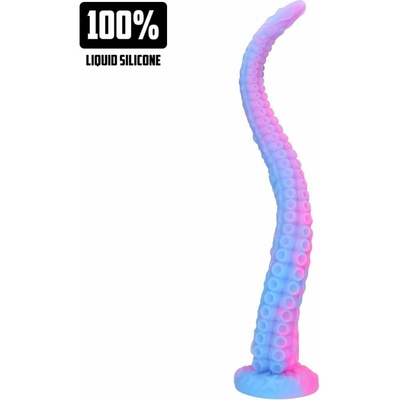 Ouch! Fiction Cocks Tentacle Serpent silikónové fantasy dildo v tvare chápadla s prísavkou 50 x 2,3–6 cm