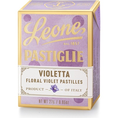 Leone 1857 Violetta – pastilky s příchutí fialek, 27 g