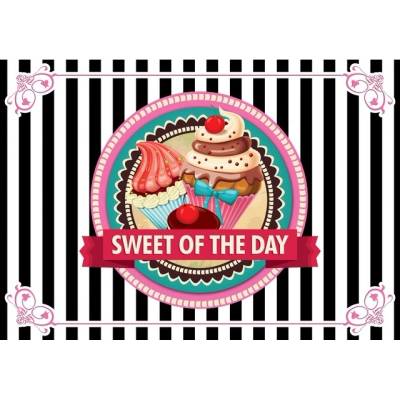 Preinterier FT4702 Fototapeta na stenu Cupcake na čiernobielom pozadí vlies 104cm x 70cm