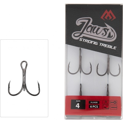 Mikado Trojháčky Jaws Strong vel.4 6 ks