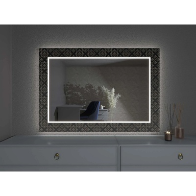 Artalo LED zrkadlo s dekorom D14 100 x 100 cm