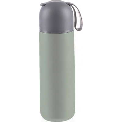 Zopa Termoska na tekutiny so silikónovým držiakom 400 ml Pistacio green
