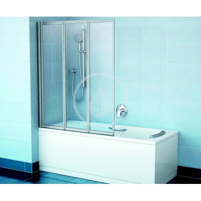 Ravak vanová stěna VS3 100 transparent bílá, 795P0100Z1 – Hledejceny.cz