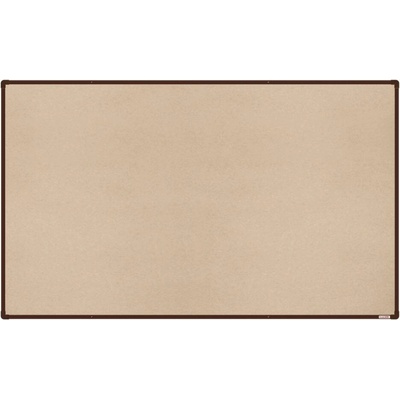 VMS VISION Textilní nástěnka boardOK s hnědým rámem 2000 x 1200