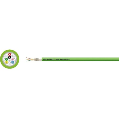 Helu TOPGEBER 511 vedenie čidiel 4 x 0.22 mm² + 2 x 0.34 mm² zelená 803672 50 m