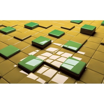 Preinterier FT3991 Fototapeta na stenu 3D kocky – zelené vlies 104cm x 70cm