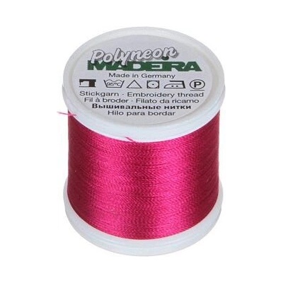 Vyšívací nitě PES Madeira Polyneon (400m) barva 1710 dark rose