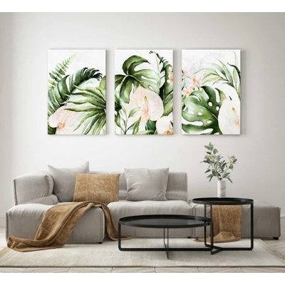 Divio Třídílný obraz na plátně, vzor 20442 Velikost: 90x180 cm