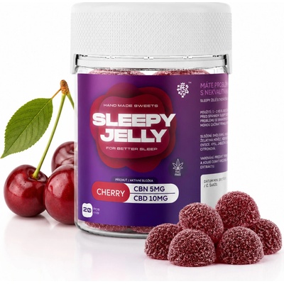 Sleepy Jelly CBN/CBD 100mg/200mg višeň 20 ks