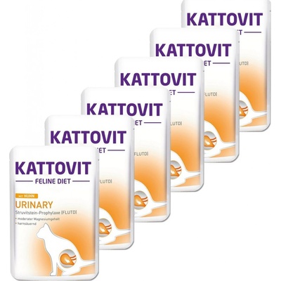Kattovit Feline Urinary kuřecí 6 x 85 g