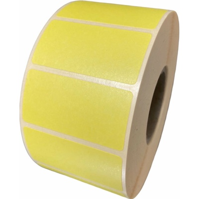 Termo Etiketa 100 mm x 30 mm, Thermo eco, Žltá, Dutinka 76 mm, 1000 ks/kotúč, Permanentné lepidlo