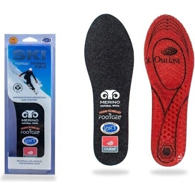 FOOTGEL SKI Gelové vložky černá