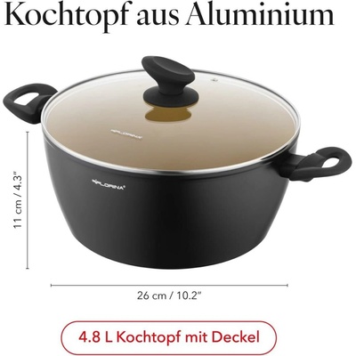 Florina AmVegan hliníkový hrnec 26 cm 4,8 l Mateusz Gessler