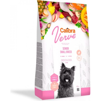 Calibra Dog Verve Grain Free Senior Small Chicken & Duck 6 kg