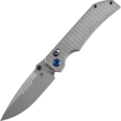 Kansept Eaglestrike Stonewashed CPM S35VN Bead Blasted Titanium K1095V4