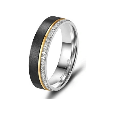 Marrya Dámský snubní prsten BLACK TITANIUM BT 02D