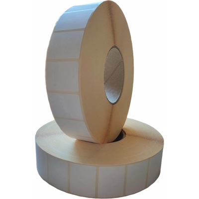 Termo Etiketa 40 mm x 30 mm, Thermo top, Biela, Dutinka 76 mm, 5500 ks/kotúč, Lepidlo do mrazu, Priemer kotúča 190 mm
