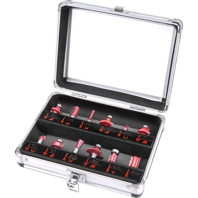 EXTOL PREMIUM EXTOL CRAFT 44037 frézy tvarové do dřeva, s SK plátky, sada 12ks
