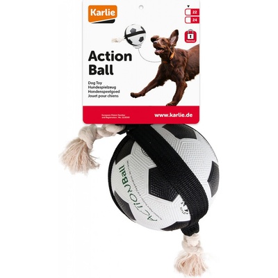 Karlie-Flamingo Action Ball fotbalový míč s provazy 22 cm