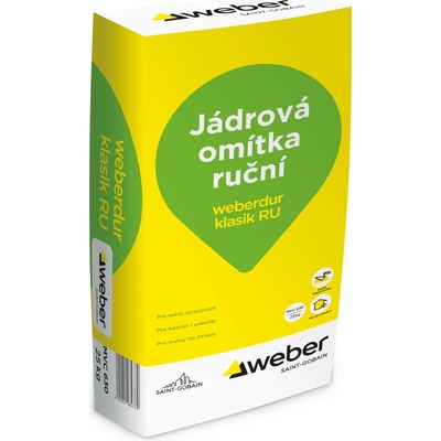 Weber weber.dur klasik RU jádrová omítka 4mm 25 kg - MVC 630 25