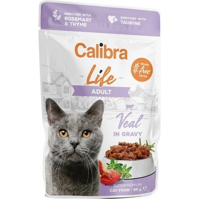 Calibra Cat Life Adult Veal in gravy 85 g