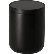 Venus Matte Black Zásobník na kozmetické tampóny polyresín 11,5 × 9 cm