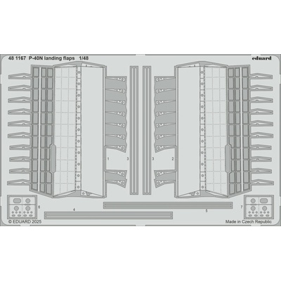 Eduard P-40N landing flaps recommended for 1:48